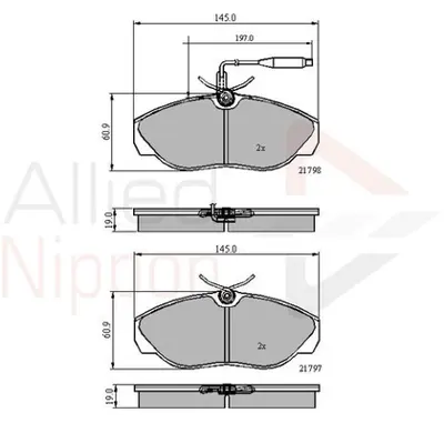 PSA 4254.51 Ön Fren Balatası  9945788 E172031 E172514