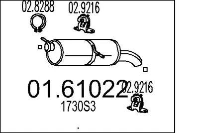 PSA 1730.S3 Arka Susturucu  1730S3
