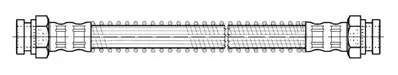 PSA 4816.26 Brake Hose Rear 96169410