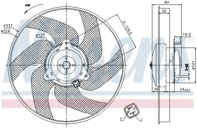 PSA 1250.F1 Fan Motoru  1250F1