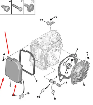 PSA 2207.99 Şanzuman Yağ Kapağı  