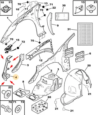 PSA 7113.76 Sol Far Yuva Sacı  