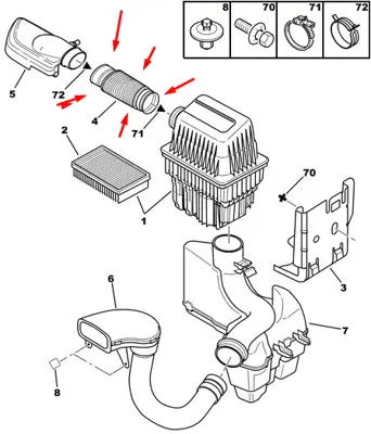 PSA 1426.2X Hava Borusu  