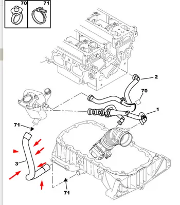 PSA 1180.L9 Yağ Hortumu  
