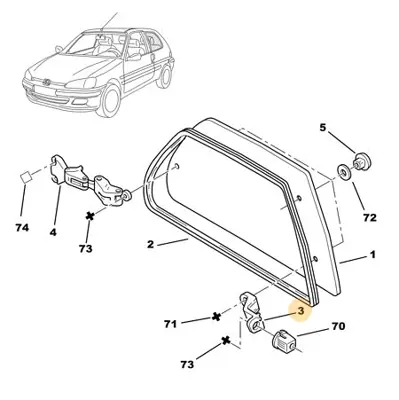 PSA 8573.26 Cam Menteşesi  