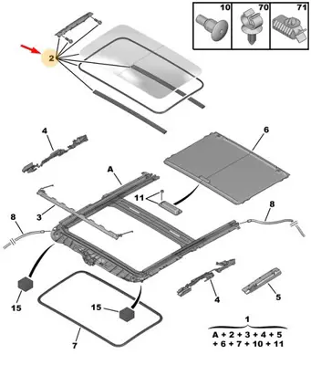 PSA 8410.AN Sanruf Camı 407  