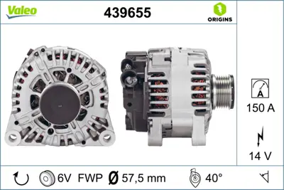 PSA 5705.CL Ne Alternatör  3140068D02 9636060780 9655531380