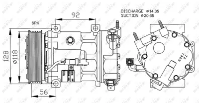 PSA 1608507980 Compressor Svex 9671333180 9825868180