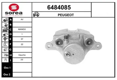 PSA 1610698980 Sol Ön Fren Silindiri  1610698980