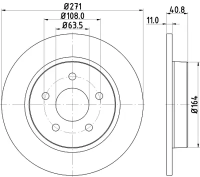 GOODYEAR 103050 Fren Dıskı Arka BV612A315BA 1704765 2023618 5302181 1934070 BV612A315CD BV612A315CE BV612A315CF BV6Z2C026C 5128588