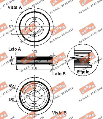 GM 90469102 Kasnak 5614413 614654 90466618 90469102