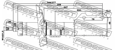 GM 13474008 Strut 13474008 13354040 13474012 13474010 344487