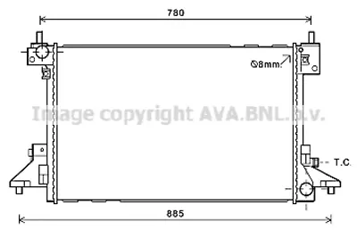 GM 22839735 Radıator 22839735 1300322 1300331 20842016 130032220842016 630766
