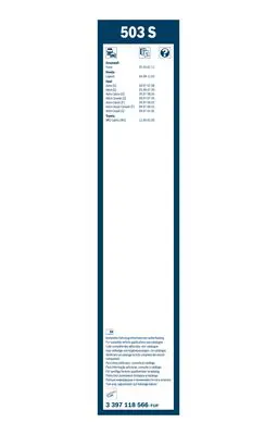 GM 93178170 Silecek Ön Üst-G 6272206 90559602 93178170 90559603 9117536