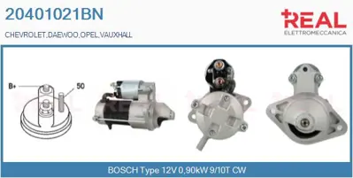 GM 93184534 Yn Marş Motoru 9117031 9133598 9198701 1202110 1202174 1202217 24406133 24437136 25196021 55566800