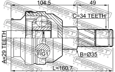 GM 95228686 Tekerl Aks Pimi 95228686