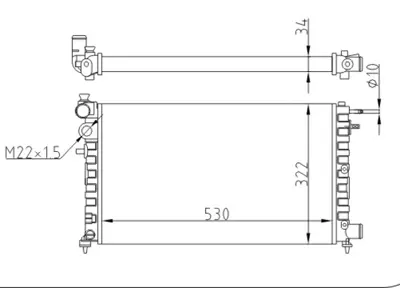 PSA 1331.NQ Est Radyatör 1301V3 1301VT 133005 133092 1331H6 1331NQ 1331T3 1301V1 1301NQ 1301T3