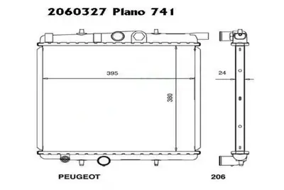 PSA 1333.24 Est Radyatör 133037 1330B4 1330F9 1330H2 133312 1330B3 9657576380 1330R4 1330T6 1330V5