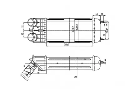 PSA 0384.N1 Turbo Radyatör C3 Pc 0384.N1