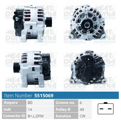 PSA 5702.K3 Est Alternatör 9638275480 9642880180 9649611380 9649611580 9638275380 71747925 A005TA6391 A005TA6391A A005TA6391B A005TA6391C