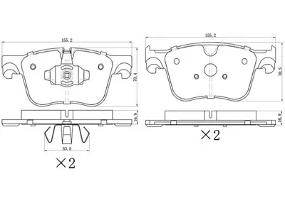 FREMAX FBP0770 Fren Balatası Ön Peugeot 308 13> 5008 / Cıtroen C4 Rıfter Pıcasso 13> Partner 2018- Gdb2193  0986494696 GDB2035