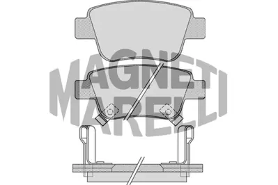 MAGNETI MARELLI 323700010100 Fren Balatası Arka Corolla Verso 04>07 Avensıs 03>08 1.6 0446605010 0446605020 0446628110 0446658010 23620 AC800881D ADB311