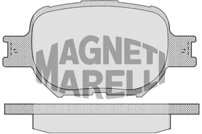 MAGNETI MARELLI 323700017000 Fren Balatası Ön Corolla Verso 01> 1.8 Vvtı 2.0 D4d 0446513030 0446520500 0446520570 0446532220 044652B010 044652B030 044