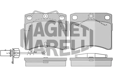 MAGNETI MARELLI 323700025200 Balata Multıvan Iv Bus Ön 7D0698151C 7D0695151C 7D0698151H 8671019137 701698151A 7M3698451F 7M3698451D 1109015 1133448 5M212M008BB