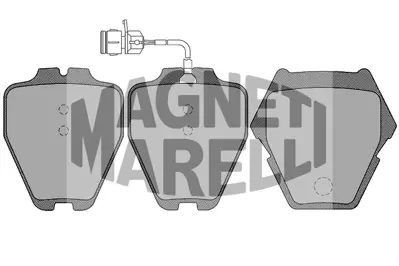 MAGNETI MARELLI 323700026100 Fren Balatası Ön A8 4d2. 4d8 4D0698151P 4D0698151R 4D0698151S 4A0698151 4AO698151 4A0698151D 441698151G 4A0698151B 4AO698151B 4D0698151A