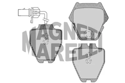 MAGNETI MARELLI 323700027300 Fren Balatası Ön Fişli Passat 00>05 / A4 S4 Quatro 97> A6 Quatro 97>05 Allroad 00> 4B0698151S 4B0698151L 4B0698151D 3D0698151B 4B3698151B 4B3698151 4D0698151S 4D0698151N 4D0698151M 4D0698151K