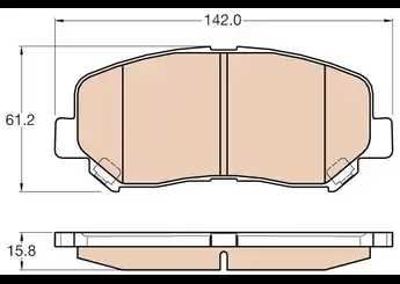 TRW GDB2246 Disk Balata Mazda Cx-5 Ön K68225170AB K68225170AA 68225170AE V1015170AC 68225170AD 68225170AC 68225170AB 2AMV1170AC 68225170AA K068225170AC