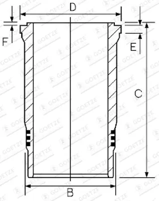 GOETZE 15-450630-00 Motor Gomlegı (Lastıklı) 120 Mm Std Man Tgx Tgs D2066 07> Tga 18.430 D2066 04> 