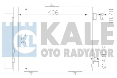 KALE 377400 Klıma Radyatoru C2 C3 C3 Iı C3 Plurıel C3 Iıı Ds3 P208 P207 P1007 P2008 Olcu: (420×374×16) 96530359