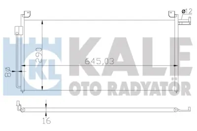 KALE 387700 Klıma Radyatoru Mazda 323 1,6 16v 1998 2004 BK2J61480