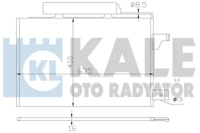 KALE 388000 Klıma Radyatoru A-Class W169 04>12 B-Class W245 05>11 A1695001154