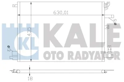 KALE 394200 Klıma Radyatoru Volvo S60 I (384) 2.0 T 00>10 S80 I (184) 2.0 98>06 V70 Iı (285) 2.4 00>07 Xc70 Cros 31267200