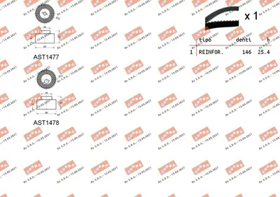 PSA 0816.A6 Triğer Kayışı 0816.A6
