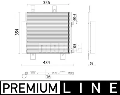 PSA B000995480 Klıma Radyatoru C1 Iı B000995480 88450YV020 6455EE 6455EF 940522 884500H020 884500H010