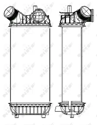 FORD 8V61 9L440 CE Turbo Radyatörü 1755305 1747987 8V619L440CE 8V619L440CD 1692747 1697476 8V619L440CB 8V619L440CC 8V619L990CD 7053020