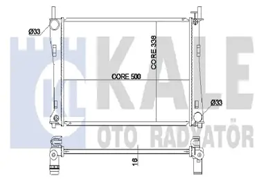 FORD 2S6H 8005 CC Radyatör Komplr (Benzınlı) 1141490 1214785 1222562 1325831 2S6H8005CA 2S6H8005CB 2S6H8005CC 4S6H8005DA C20115200 C40115200