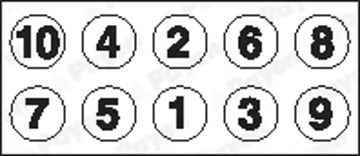 FORD 928M 6065 BD Sılındır Kapak Saplaması 1024355 1663390 7079275 928M6065BC 928M6065BD 707927510x 102435510x 1024355x10 166339010x 7079275x10