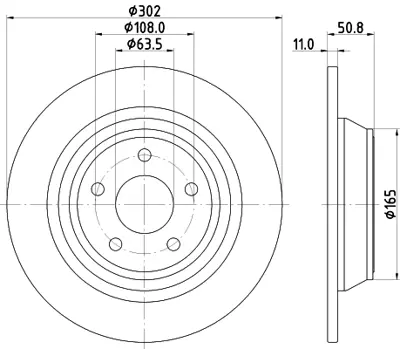 FORD DG9C 2A315 BE Fren Dıskı Arka 5322977 5202204 2016293 DG9C2A315BE DG9C2A315BD DG9C2A315BC 2114210712 2114210812 A2114210712 A2114210812