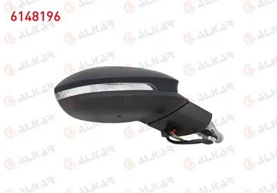 ALKAR 6148196 Dıs Dıkız Aynası Sağ Elektrıklı Isıtmalı Astarlı Otomatık Katlanır Sınyallı Alt Aydınlatmalı Hafızal 