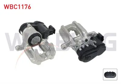 WALBURG WBC1176 Fren Kalıper Arka Sol Pıston 44mm Dısk 330mm Bmw 5 Serısı (F10 - F11) 2010-2017 