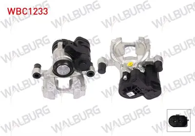 WALBURG WBC1233 Fren Kalıper Elektronık Sağ Arka Pıston 38mm Dısk 272mm Audı A3 2012-/ A3 Cabrıo 2012-/ A3 Sportback 