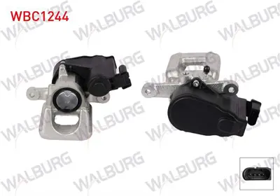 WALBURG WBC1244 Fren Kalıper Elektronık Sol Arka Pıston 38mm Dısk 268mm Berlıngo 18-/C4 Grand Pıcasso Iı 13-/C4 Pıca 