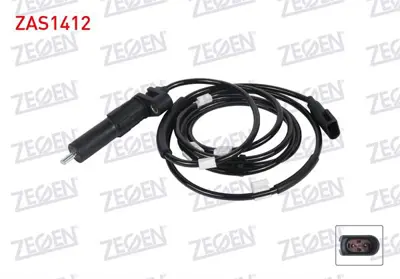 ZEGEN ZAS1412 Abs Sensoru Arka Sağ Ford Transıt (V184) Cıft Teker 2000-2006 