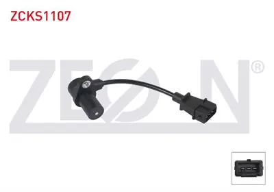 ZEGEN ZCKS1107 Krank Devır Sensoru Kablolu 250 Mm Mıtsubıshı Carısma 1.9 Td F8qt 1996-2000 / Renault Thalıa I 1.6 K 