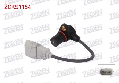 ZEGEN ZCKS1154 Krank Devır Sensoru Kablolu 200mm Vw Golf Iv 1.6 97-04 / Jetta Iıı 1.6 04-10 / Audı A4 2.0 Tfsı Quat 