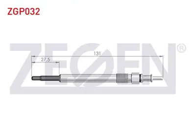 ZEGEN ZGP032 Kızdırma Bujı 115v Mercedes C Class (W202) C 200cdı 1993-2000 / E Class (W210) E200cdı 1995-2002 /  